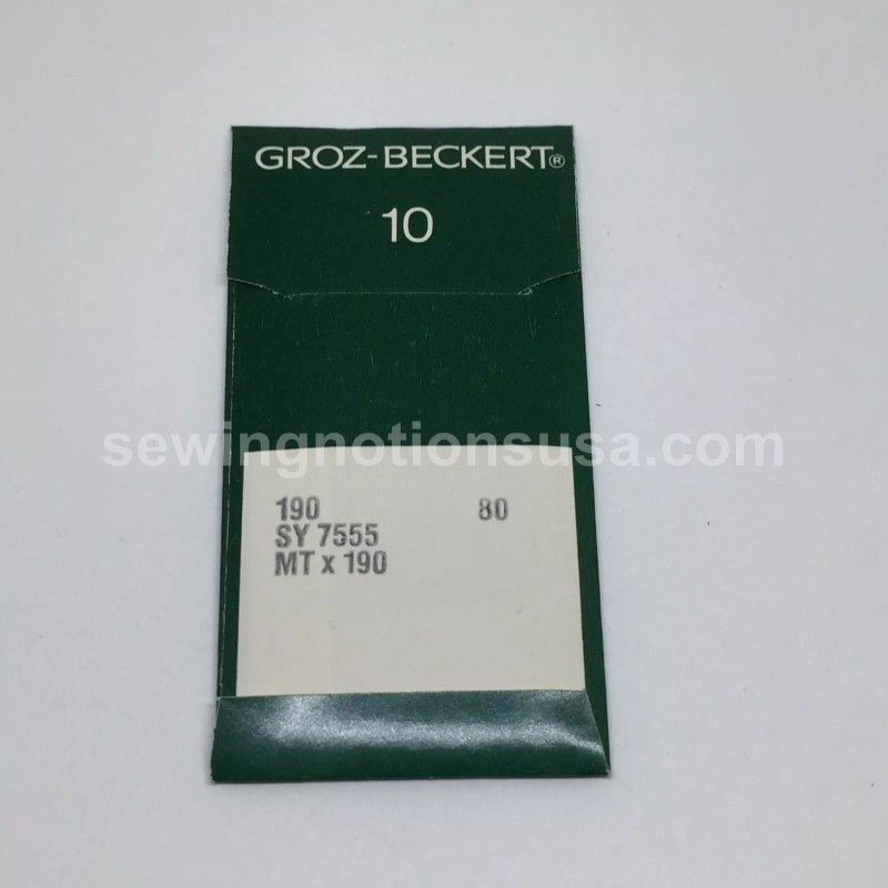 190R, MTX190 Sewing Machine Needles Groz Beckert Size 80/12 Regular