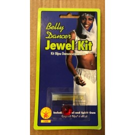 Rubies Belly Dancer Jewel Kit Red Diamond Button Ruby Gypsy Bollywood Costume Jewelry