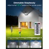 100W Security Lights Outdoor Motion Sensor,10000LM PIR Floodlight with Remote