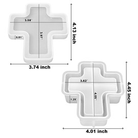 RESINWORLD Cross Box Silicone Mold, Jar Storage Silicone Mold for Resin, Clay, Gypsum Casting