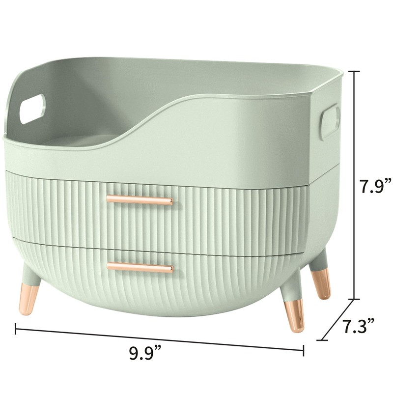 Pajiriona Makeup Organizer with Drawers,Skincare Organizer for Vanity,Storage Box with