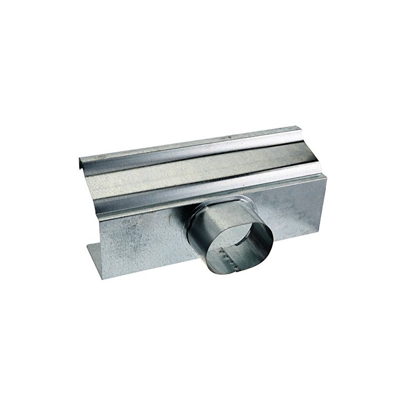 AMERIMAX HOME PRODUCTS 15010 4-Inch Mill Finish Galvanized End/Drop