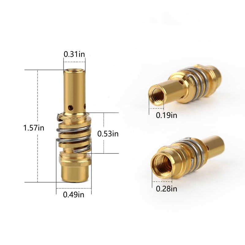 MB15 15AK Contact Tips 0.03"/0.8mm M6 & Tips Holder Diffuser