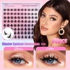 Fyonas Manga Lash Clusters Spiky Eyelash Clusters C Curl Cluster
