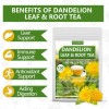 ULTHMOK Dandelion Tea, Leaf & Root Herbal 100 Tea Bags