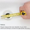 Rubber Sink Plug, Drain Stopper White Fit 48-49mm with Hanging