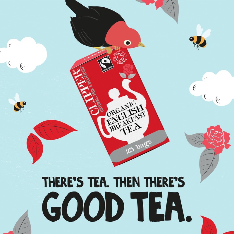 Clipper Fairtrade Organic English Breakfast Tea Bags | Black Tea