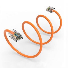 200Ft Cat5E UTP Ethernet Network Non Booted Cable Orange