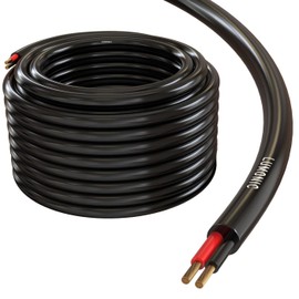 Lumonic Speaker Cable 10 m Black Round CCA HiFi Speaker Cable Audio Round Cable Professional PA Installation Audio Round Cable