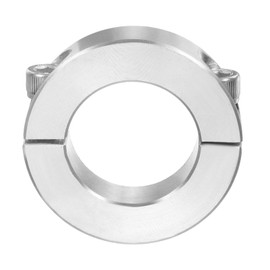 sourcing map 2 Pcs Double Split Shaft Collar 1" Bore, Two Piece Clamping Collar 1-3/4" OD 1/2" Thickness, 303 Stainless Steel Set Screw Split Collar