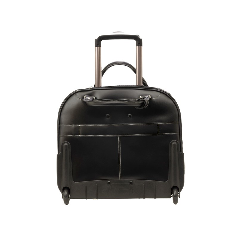 MCKLEIN REDWOOD, 15" Leather Wheeled Ladies' Laptop Briefcase