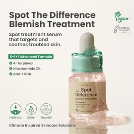 AXIS-Y Spot the Difference Blemish Treatment - Sérum con Niacinamida 2%, AHA BHA y Tea Tree para Piel Grasa y Sensible 15 ml skincare coreano