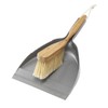 Addis Dustpan & Bamboo Hand Brush Set, Grey & Natural,