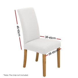 Artiss Dining Chair Covers 4X Slipcovers Spandex Stretch Banquet Wedding White
