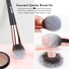 Maange Set de 18 Brochas para Maquillaje Profesional con Estuche