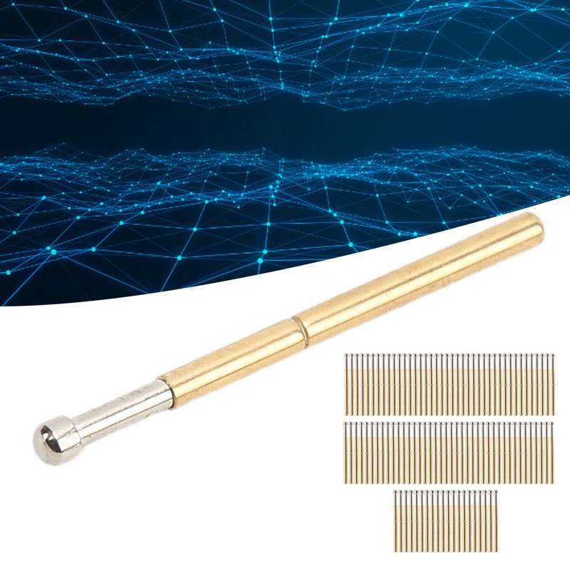 100 Pcs Probe Pins Big Round Head Type P125‑D Electronic