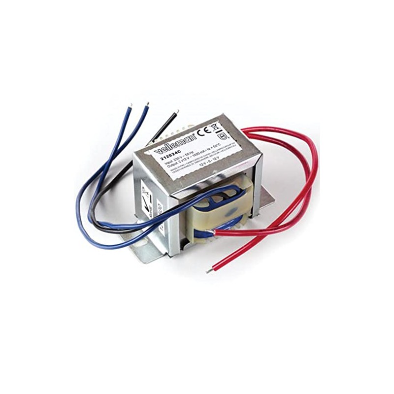 Velleman 212024C Open-Frame Transformer, 24 V, Multi-Colour