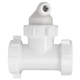 Drain Line Adapter (DLA) with 3/8-inch Quick Connect Fitting for Reverse Osmosis filter (ET112-002, 12-38QC, DLA-12)