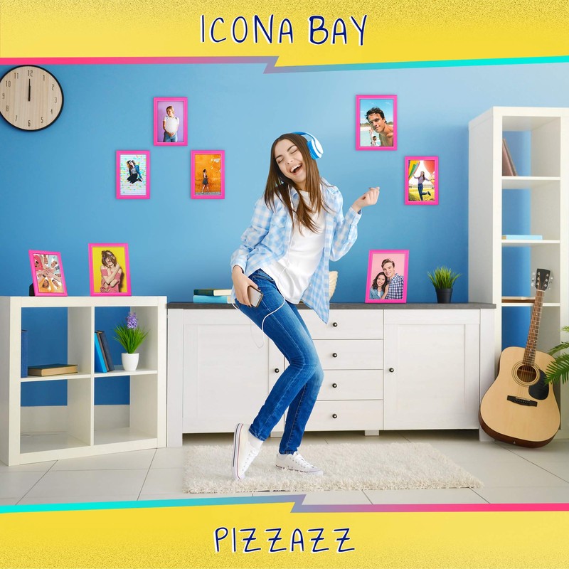 Icona Bay 7x5 Pink Picture Frame, Coloured Solid Wood Scandinavian