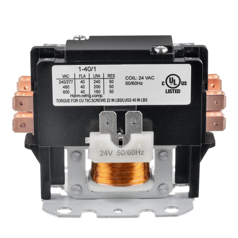 BOJACK 1 Poles FLA 40 Amp Coil 24 VAC Air