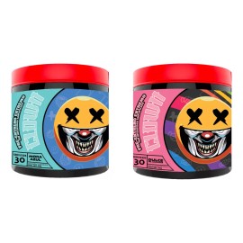 2 Pre Entrenos Clown - Dulce De Arcoiris Y Mora Azul (600g)
