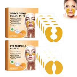 Nasolabial Wrinkle Plaster, Plaster for Nasolabial Folds, Lift Mask for Facial Wrinkles, Reduction and Smoothing Wrinkles Around Forehead, Eye, Mouth and Upper Lip Eye Patch