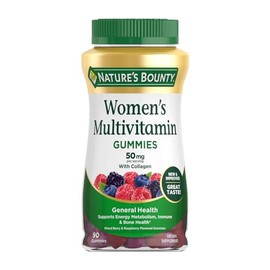 Nature's Bounty Women Multivitamin Gummies, Vitamin Supplements for Adults, General Health, Supports Immune and Bone Health, Mixed Berry and Raspberry