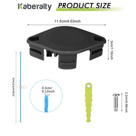 Kaberalty ACFHRL2 Upgraded 0.12" Flexible Pre-Cut Trimmer Line Compatible with Ryobi 18V, Hybrid, 24V, 40V, Ry40210 Ry40210A P2080 P2008A, P2008 P20100 P20010A P20010, P2210 P2200A String Trimmer