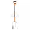 Truper BPJ-5MC Straw pitchfork, 5 teeth, 37" steel handle, "D" handle
