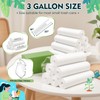 Nuogo 100 Pcs 3 Gallon Trash Bag with Handle Small