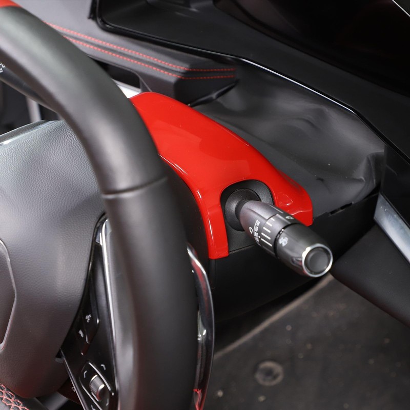 Steering Wheel Base Upper Decor Trim Cover for Corvette C8