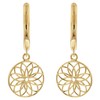 trendor 15921 Women's Earrings Flower of Life 925 Silver Gold-Plated