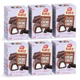 Katz Gluten Free Chocolate Crème Cakes | Dairy Free, Nut Free, Soy Free, Gluten Free | Kosher (6 Packs of 6 Crème Cakes, 8.8 Ounce Each)