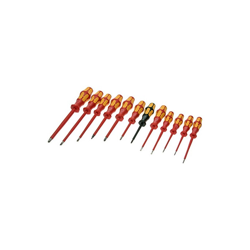 Wera - Vde Insulated Screwdriver Set 12Pc (Sl/Ph/Sq), 160I/12-5347900001