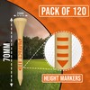 ParFact Golf Tees Wooden | Pack of 120 | Durable