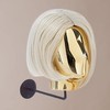 TINGSING Wall-Mount Hat Display Stand - Wig Head Stands, Detachable