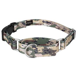 Country Brook Petz - Mountain Viper Camo Martingale with Deluxe Buckle - Camouflage Collection Featuring Rugged Designs (1 Inch, Large)