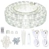 SURNIE Rope Lights Outdoor Waterproof Daylight White: LED 50FT Cuttable