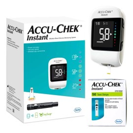 ⚫📊 Glucómetro Accu-Chek Kit – Incluye 50 Tiras Reactivas + 25 Lancetas 💉✨