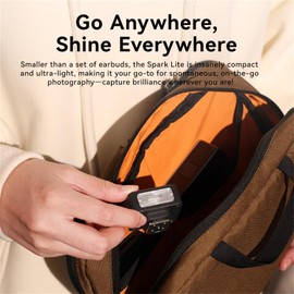 ULANZI SL01 Mini Flash Speedlite, GN8 Video Light para cámara Canon Fuji Sony Nikon y Otras cámaras Digitales SLR, 4 Niveles de Potencia Mini Flash Speedlite Accesorios para fotografía