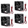 4 Pack 60mm x 60mm x 25mm 12V Dual Ball