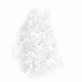 Rimless Glasses Compression Sleeves, Rimless Frames Sleeves, Rimless Glasses Repair Kit 100PCS New Clear Plastic Compression Sleeves for Rimless Glasses Fixing Accessories Tools