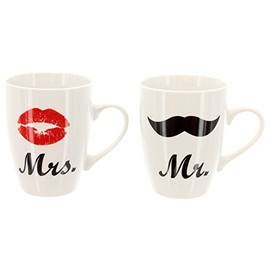 Coffee Set "Mr and Mrs"- for MAN and Woman Gift Set