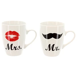Coffee Set "Mr and Mrs"- for MAN and Woman Gift Set