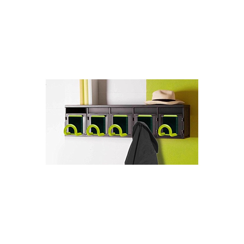 Unilux Coat Hooks 'Fil Magnetic Hooks (1 Pack, Green