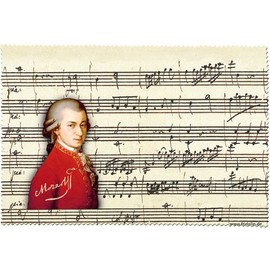 Fridolin 18856 Mozart Cleaning Cloth for Glasses Chiffon 18 x 12.5 x 1 cm Multi-Coloured