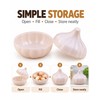Reusable Fruit & Vegetable Storage Containers for Fridge, Onion Garlic