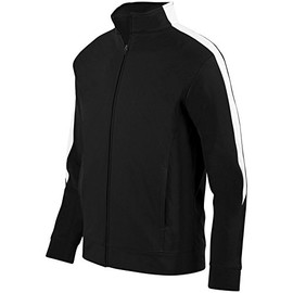 Augusta Activewear Youth Medalist Jacket 2.0, Black/White, Large