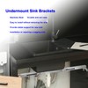 VANROUG 2PCS Undermount Sink Brackets, Undermount Sink Support Repair Brackets,