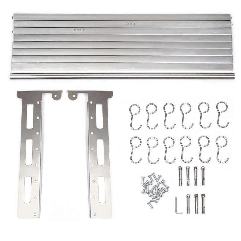 TBvechi Microwave Oven Rack Wall Mount Oven Bracket Stainless Steel